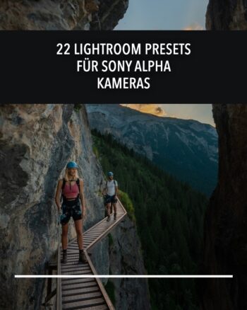 Deutsches Cover fuer Lightroom Presets fuer Sony Alpha Kameras