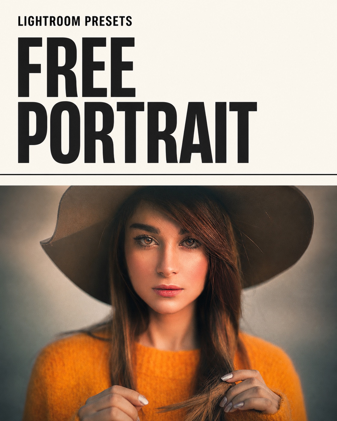 Cover für kostenlose Lightroom Presets Portrait